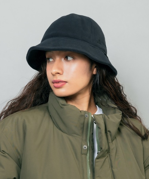 WILD THINGS(ワイルドシングス)の「WILDTHINGS / ワイルドシングス POLARTEC WIND METRO HAT ワンポイント フリース ハット 保温 軽量 サイズ調節(ハット・メンズ・ブラック/グレー/ダークオリーブ・FREE)」の9枚目の写真