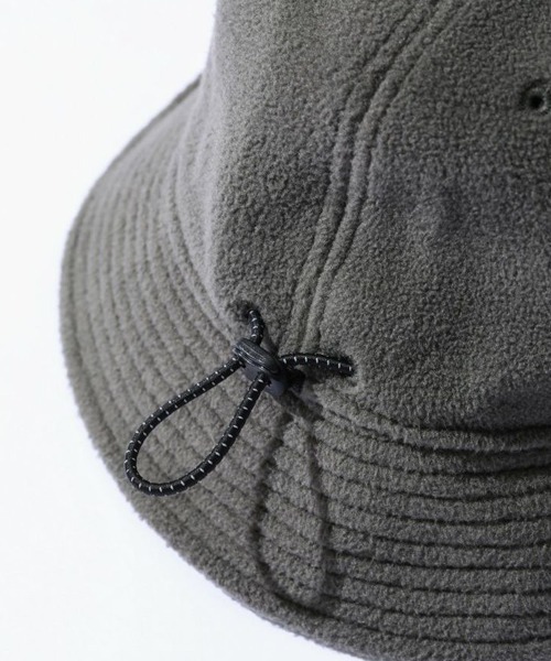 WILD THINGS(ワイルドシングス)の「WILDTHINGS / ワイルドシングス POLARTEC WIND METRO HAT ワンポイント フリース ハット 保温 軽量 サイズ調節(ハット・メンズ・ブラック/グレー/ダークオリーブ・FREE)」の7枚目の写真