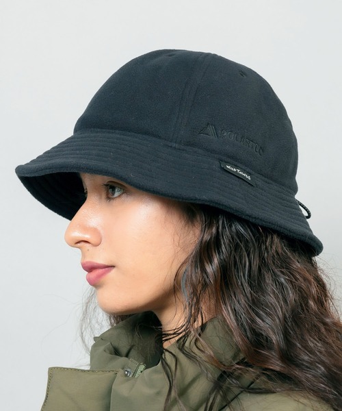 WILD THINGS(ワイルドシングス)の「WILDTHINGS / ワイルドシングス POLARTEC WIND METRO HAT ワンポイント フリース ハット 保温 軽量 サイズ調節(ハット・メンズ・ブラック/グレー/ダークオリーブ・FREE)」の18枚目の写真