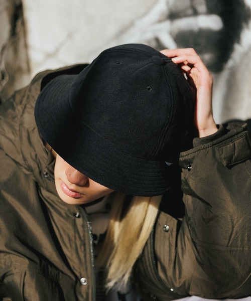 WILD THINGS(ワイルドシングス)の「WILDTHINGS / ワイルドシングス POLARTEC WIND METRO HAT ワンポイント フリース ハット 保温 軽量 サイズ調節(ハット・メンズ・ブラック/グレー/ダークオリーブ・FREE)」の15枚目の写真