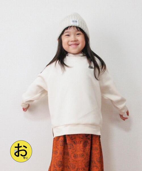 coen(コーエン)の「【coen キッズ】FreeSpeech(フリースピーチ)別注フリースクルーネックスウェット(スウェット・キッズ・ブラック/オフホワイト/オリーブ/オレンジ・100/110/130/120)」の2枚目の写真