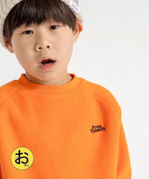 coen(コーエン)の「【coen キッズ】FreeSpeech(フリースピーチ)別注フリースクルーネックスウェット(スウェット・キッズ・ブラック/オフホワイト/オリーブ/オレンジ・100/110/130/120)」の4枚目の写真