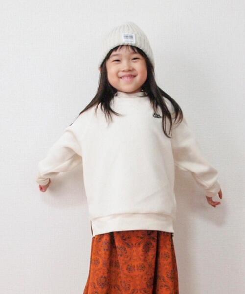 coen(コーエン)の「【coen キッズ】FreeSpeech(フリースピーチ)別注フリースクルーネックスウェット(スウェット・キッズ・ブラック/オフホワイト/オリーブ/オレンジ・100/110/130/120)」の13枚目の写真