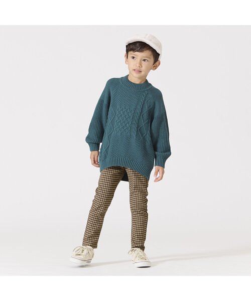 BREEZE（ブリーズ）の「あったかもっとスキニーパンツ 10分丈（その他パンツ・キッズ・ブラック/ベージュ/ネイビー/カーキ/キャメル/グレー/ワインレッド・90/100/110/120/130/140/150）」の8枚目の写真