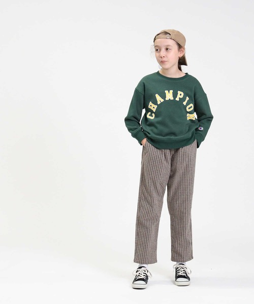 Champion（チャンピオン）の「【Champion】アーチロゴプルオーバー（スウェット・キッズ・グリーン/ホワイト/ベージュ/ブラック・130/120/140/105）」の19枚目の写真