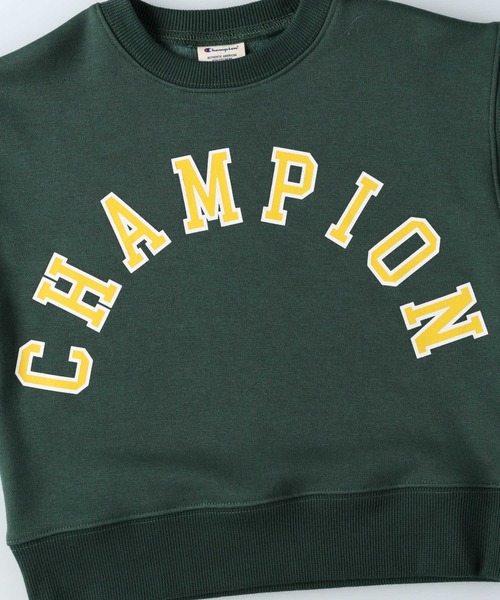 Champion（チャンピオン）の「【Champion】アーチロゴプルオーバー（スウェット・キッズ・グリーン/ホワイト/ベージュ/ブラック・130/120/140/105）」の9枚目の写真