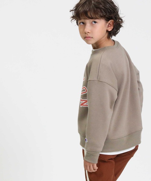 Champion（チャンピオン）の「【Champion】アーチロゴプルオーバー（スウェット・キッズ・グリーン/ホワイト/ベージュ/ブラック・130/120/140/105）」の20枚目の写真