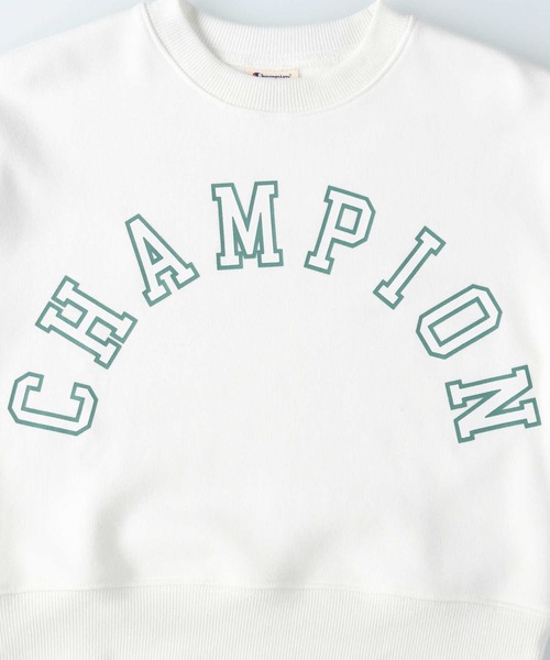 Champion（チャンピオン）の「【Champion】アーチロゴプルオーバー（スウェット・キッズ・グリーン/ホワイト/ベージュ/ブラック・130/120/140/105）」の15枚目の写真