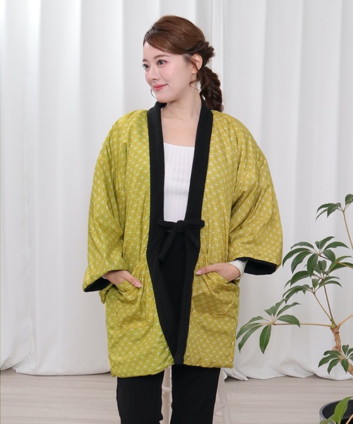 KYOETSU(キョウエツ)の「リバーシブルフリース半纏 B(その他アウター・レディース・ブルー/ピンク系その他2/ピンク系その他/オレンジ系その他2/イエロー/パープル/ブラック/オレンジ系その他/レッド系その他/レッド系その他2・L/M)」の4枚目の写真