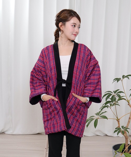 KYOETSU(キョウエツ)の「リバーシブルフリース半纏 B(その他アウター・レディース・ブルー/ピンク系その他2/ピンク系その他/オレンジ系その他2/イエロー/パープル/ブラック/オレンジ系その他/レッド系その他/レッド系その他2・L/M)」の6枚目の写真