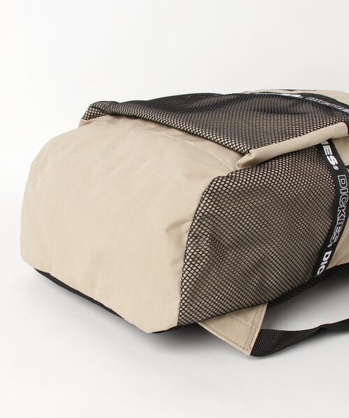 Dickies（ディッキーズ）の「Dickies/ディッキーズ ロゴテープ バックパック DK LOGO TAPE BACKPACK（バックパック/リュック・メンズ・ブラック/ベージュ/ネイビー・ONE SIZE）」の6枚目の写真