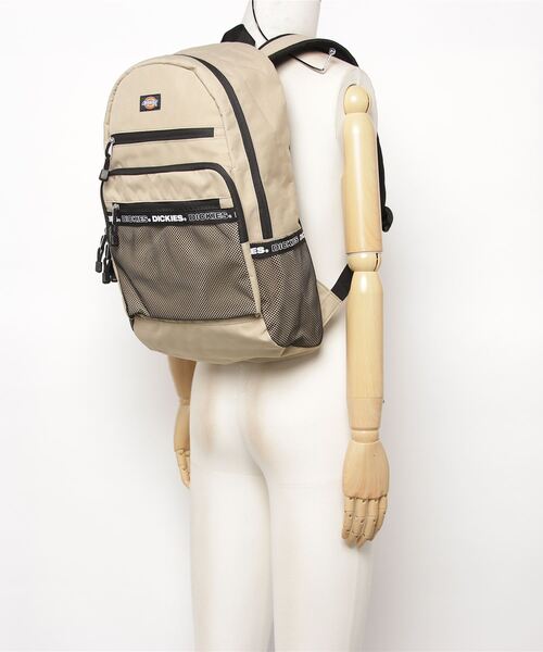 Dickies（ディッキーズ）の「Dickies/ディッキーズ ロゴテープ バックパック DK LOGO TAPE BACKPACK（バックパック/リュック・メンズ・ブラック/ベージュ/ネイビー・ONE SIZE）」の7枚目の写真
