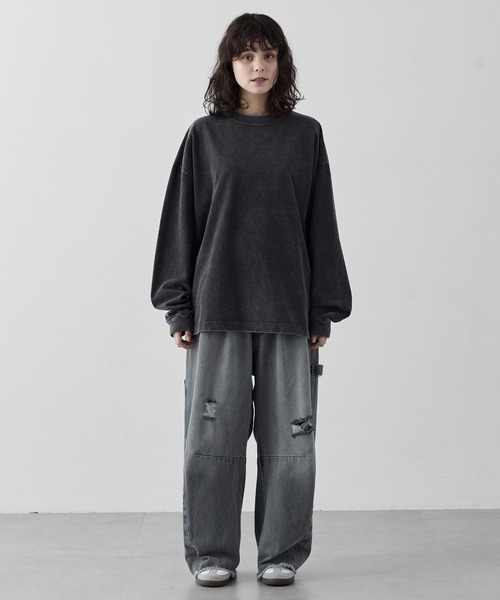 RUUBON】rustic long sleeve Tee / ラスティック ロングスリーブT