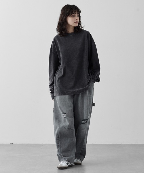 RUUBON】rustic long sleeve Tee / ラスティック ロングスリーブT