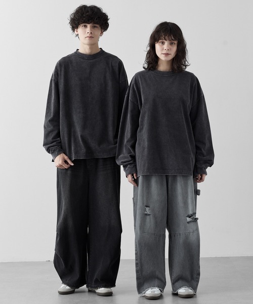 RUUBON】rustic long sleeve Tee / ラスティック ロングスリーブT