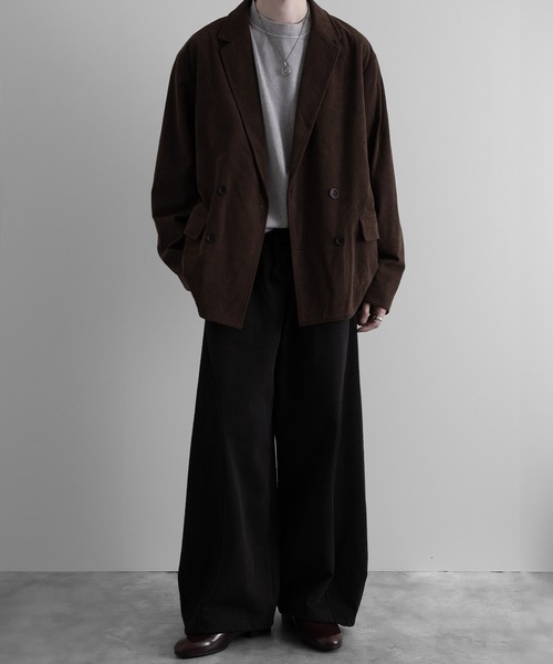 RUUBON（ルーボン）の「【RUUBON】rustic long sleeve Tee / ラスティック ロングスリーブTシャツ / ロンT（Tシャツ/カットソー・メンズ・チャコールグレー/オフホワイト/グレー系/グレー×ホワイト/ホワイト×ブラック/ブラック×ホワイト/ダークネイビー/グレイッシュベージュ/ブラック/ナチュラル/ブラウン/ブラウン系1/ダークグレー/ライトグレー/ブラック系1/ホワイト系1・S/M/L）」の17枚目の写真