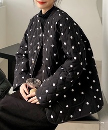 ABYS | ドットデザインキルティングブルゾン(ブルゾン)