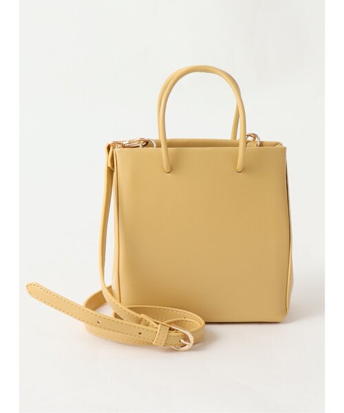 RAY CASSIN（レイカズン）の「コンパクトハンドバッグ（ショルダーバッグ・レディース・ブラック/イエロー/キナリ・FREE）」の10枚目の写真