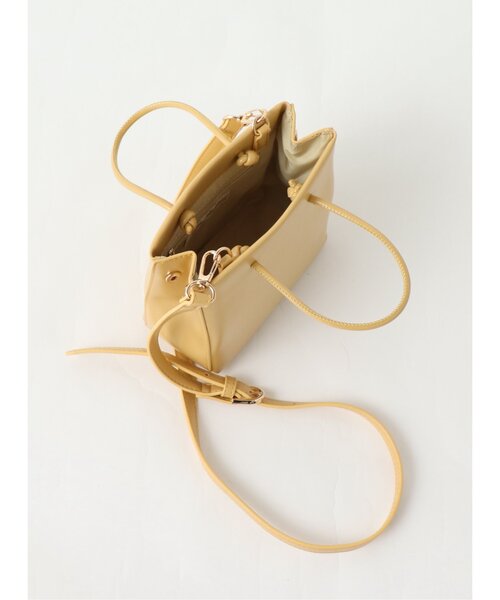 RAY CASSIN（レイカズン）の「コンパクトハンドバッグ（ショルダーバッグ・レディース・ブラック/イエロー/キナリ・FREE）」の16枚目の写真