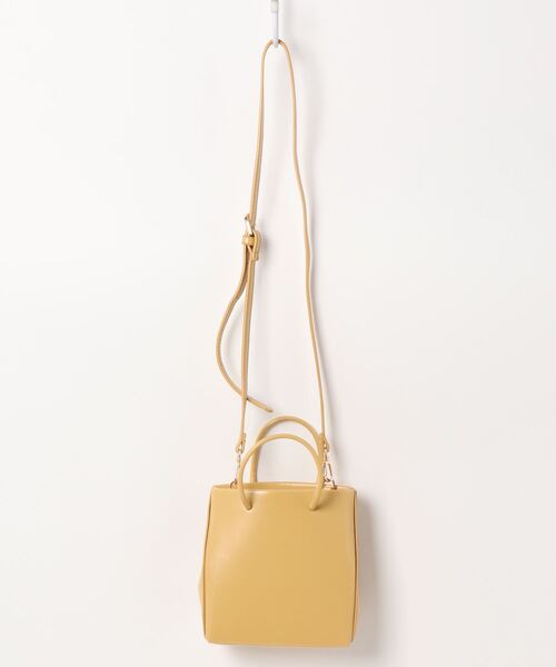 RAY CASSIN（レイカズン）の「コンパクトハンドバッグ（ショルダーバッグ・レディース・ブラック/イエロー/キナリ・FREE）」の7枚目の写真