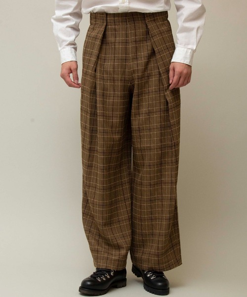 Johnbull（ジョンブル）の「【WAISTRICK BY JOHNBULL】フロントテープパンツ（その他パンツ・レディース・ベージュ/ブラウン・SMALL/MEDIUM/LARGE）」の3枚目の写真