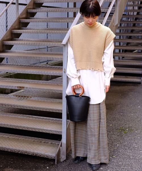 Johnbull（ジョンブル）の「【WAISTRICK BY JOHNBULL】フロントテープパンツ（その他パンツ・レディース・ベージュ/ブラウン・SMALL/MEDIUM/LARGE）」の22枚目の写真