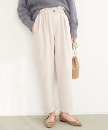 起毛ツイルハイウエストパンツ＊