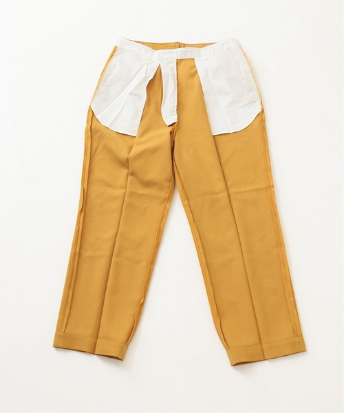 JOURNAL STANDARD(ジャーナルスタンダード)の「カラーポリエステル 2タック パンツ(スラックス・メンズ・パープル/マスタード/グリーン/ブラック系その他/ベージュ・MEDIUM/LARGE)」の7枚目の写真