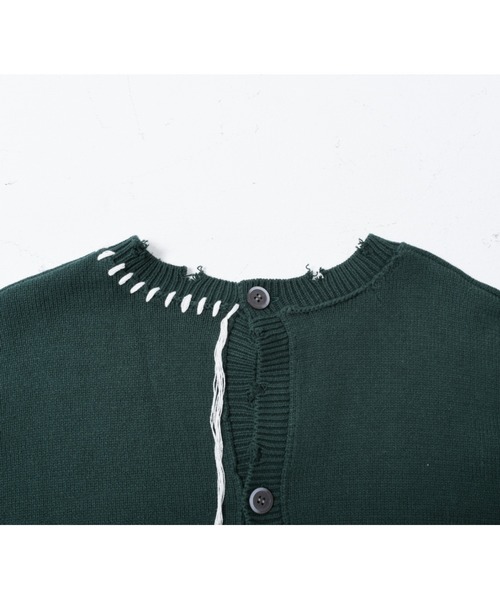 A‘gem 9(エージェムナイン)の「『A'GEM/9 / エージェムナイン』3WAY ブラインドステッチ ニットカーディガン(カーディガン/ボレロ・メンズ・ホワイト/ブラック/ベージュ/グリーン・FREE)」の19枚目の写真