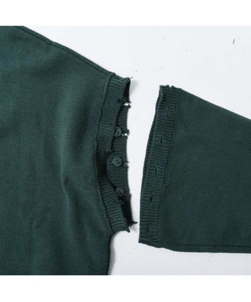 A‘gem 9(エージェムナイン)の「『A'GEM/9 / エージェムナイン』3WAY ブラインドステッチ ニットカーディガン(カーディガン/ボレロ・メンズ・ホワイト/ブラック/ベージュ/グリーン・FREE)」の21枚目の写真