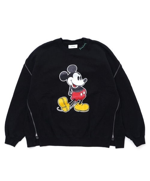 FACETASM  MICKEY ZIPPER CREWNECK ミッキー FACETASM MICKEY ZIPPER CREWNECK ミッキー