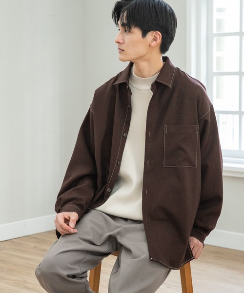 niko and（ニコアンド）の「ウーリッシュカルゼシャツ（シャツ