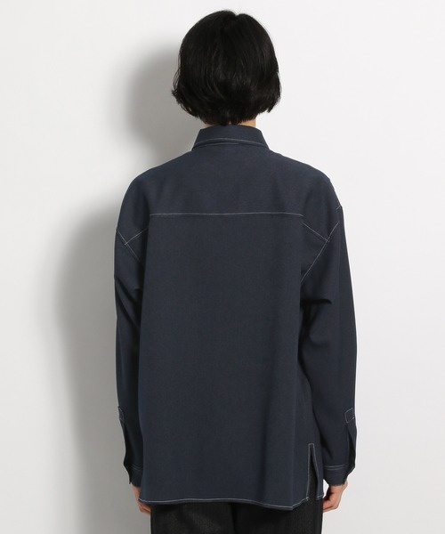 niko and...（ニコアンド）の「ウーリッシュカルゼシャツ（シャツ/ブラウス・メンズ・ダークブラウン/スモーク/オレンジ/ネイビー・LARGE/MEDIUM）」の16枚目の写真