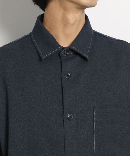 niko and...（ニコアンド）の「ウーリッシュカルゼシャツ（シャツ/ブラウス・メンズ・ダークブラウン/スモーク/オレンジ/ネイビー・LARGE/MEDIUM）」の17枚目の写真