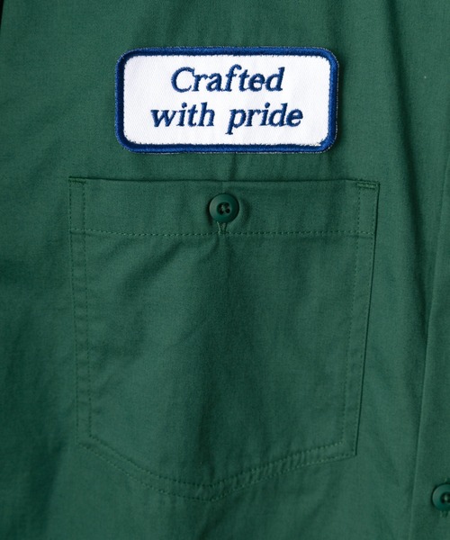 BEN DAVIS（ベンデイビス）の「【BEN DAVIS/ベンデイビス】 ブランドロゴワッペン ワークシャツ/長袖シャツ（シャツ/ブラウス・メンズ・ダークグリーン/ダークブルー/ストライプ・M/L/XL）」の11枚目の写真