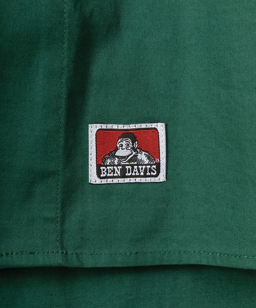 BEN DAVIS（ベンデイビス）の「【BEN DAVIS/ベンデイビス】 ブランドロゴワッペン ワークシャツ/長袖シャツ（シャツ/ブラウス・メンズ・ダークグリーン/ダークブルー/ストライプ・M/L/XL）」の13枚目の写真