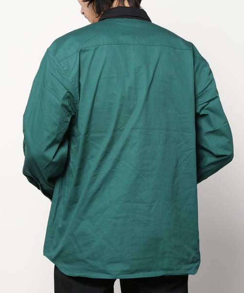 BEN DAVIS（ベンデイビス）の「【BEN DAVIS/ベンデイビス】 ブランドロゴワッペン ワークシャツ/長袖シャツ（シャツ/ブラウス・メンズ・ダークグリーン/ダークブルー/ストライプ・M/L/XL）」の8枚目の写真