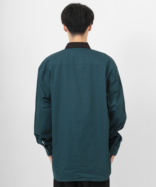 BEN DAVIS（ベンデイビス）の「【BEN DAVIS/ベンデイビス】 ブランドロゴワッペン ワークシャツ/長袖シャツ（シャツ/ブラウス・メンズ・ダークグリーン/ダークブルー/ストライプ・M/L/XL）」の19枚目の写真