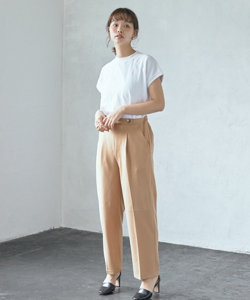ECRIRE(エクリール)の「【haushinkaコラボ】3WAYサスペンダー付きワイドパンツ(その他パンツ・レディース・ブラック/ベージュ・M/L)」の15枚目の写真