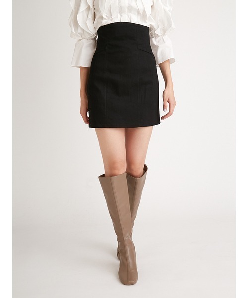 SNIDEL（スナイデル）の「デニムミニスカート（デニムスカート・レディース・ブラック/ブルー/インディゴブルー・0/1/2）」の4枚目の写真