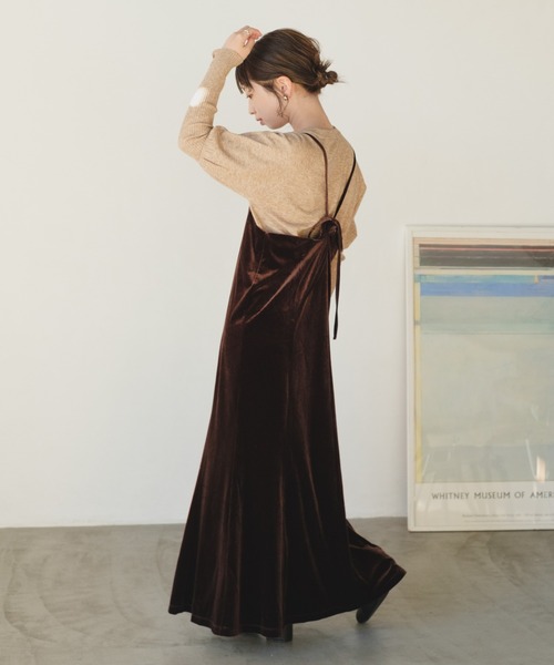 Kastane(カスタネ)の「ロングリブクルーニット(ニット/セーター・レディース・オフホワイト/ピンク/ライトベージュ・FREE)」の21枚目の写真