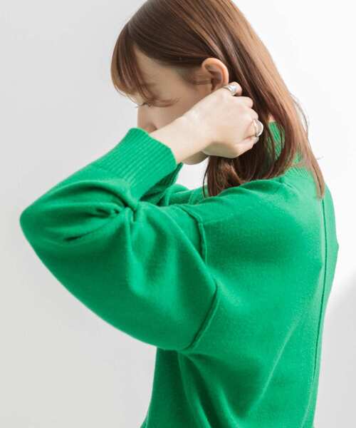 ITEMS URBANRESEARCH(アイテムズ アーバンリサーチ)の「ハイネックワイドニット2(ニット/セーター・レディース・ブラック/オフホワイト/オレンジ/グリーン・FREE)」の9枚目の写真