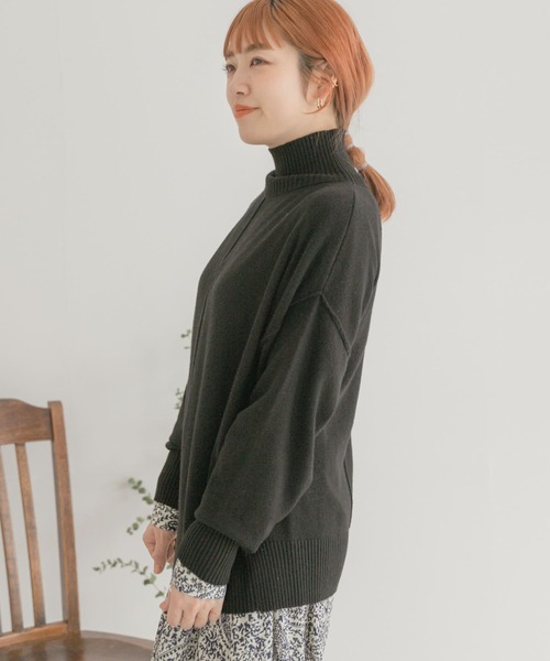 amerge ニット シェア 畔編みウールニットセーター（ニット/セーター/ユニセックス