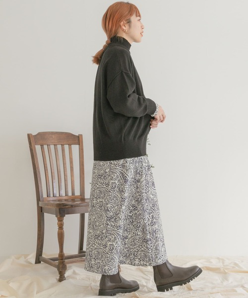 ITEMS URBANRESEARCH(アイテムズ アーバンリサーチ)の「ハイネックワイドニット2(ニット/セーター・レディース・ブラック/オフホワイト/オレンジ/グリーン・FREE)」の19枚目の写真
