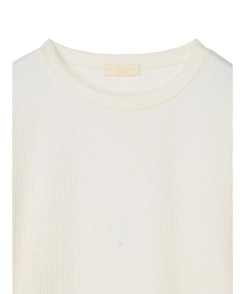 earth music&ecology（アースミュージックアンドエコロジー）の「ワッフルプルオーバー*（Tシャツ/カットソー・レディース・ブラック/オフホワイト/グレイッシュベージュ・FREE）」の11枚目の写真