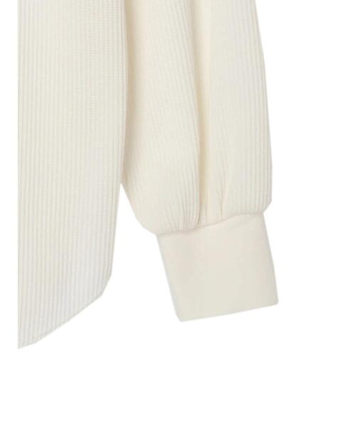 earth music&ecology（アースミュージックアンドエコロジー）の「ワッフルプルオーバー*（Tシャツ/カットソー・レディース・ブラック/オフホワイト/グレイッシュベージュ・FREE）」の10枚目の写真