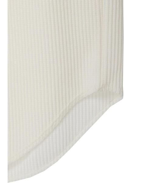 earth music&ecology（アースミュージックアンドエコロジー）の「ワッフルプルオーバー*（Tシャツ/カットソー・レディース・ブラック/オフホワイト/グレイッシュベージュ・FREE）」の8枚目の写真