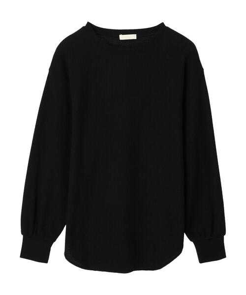 earth music&ecology（アースミュージックアンドエコロジー）の「ワッフルプルオーバー*（Tシャツ/カットソー・レディース・ブラック/オフホワイト/グレイッシュベージュ・FREE）」の5枚目の写真