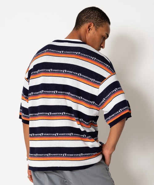 BEDWIN & THE HEARTBREAKERS（ベドウィン アンド ザ ハートブレイカーズ）の「HANG TEN Ex.S/S BORDER SWEATER "LEIF"（ニット/セーター・メンズ・ネイビー/ベージュ・X-LARGE/MEDIUM/LARGE）」の10枚目の写真