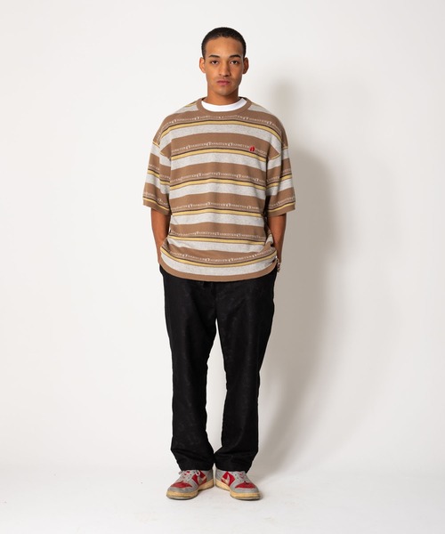 BEDWIN & THE HEARTBREAKERS（ベドウィン アンド ザ ハートブレイカーズ）の「HANG TEN Ex.S/S BORDER SWEATER "LEIF"（ニット/セーター・メンズ・ネイビー/ベージュ・X-LARGE/MEDIUM/LARGE）」の11枚目の写真